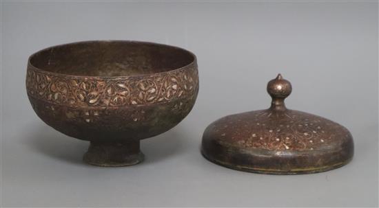 A 13th century Khorossan bowl and cover diameter 18cm